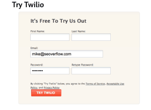 Register For Twilio Register For Twilio